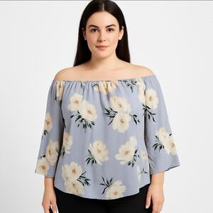 Charlotte Russe Purple Cottagecore Fairycore Romantic Flowy Bohemian Floral Sz M